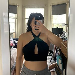 Black crop top